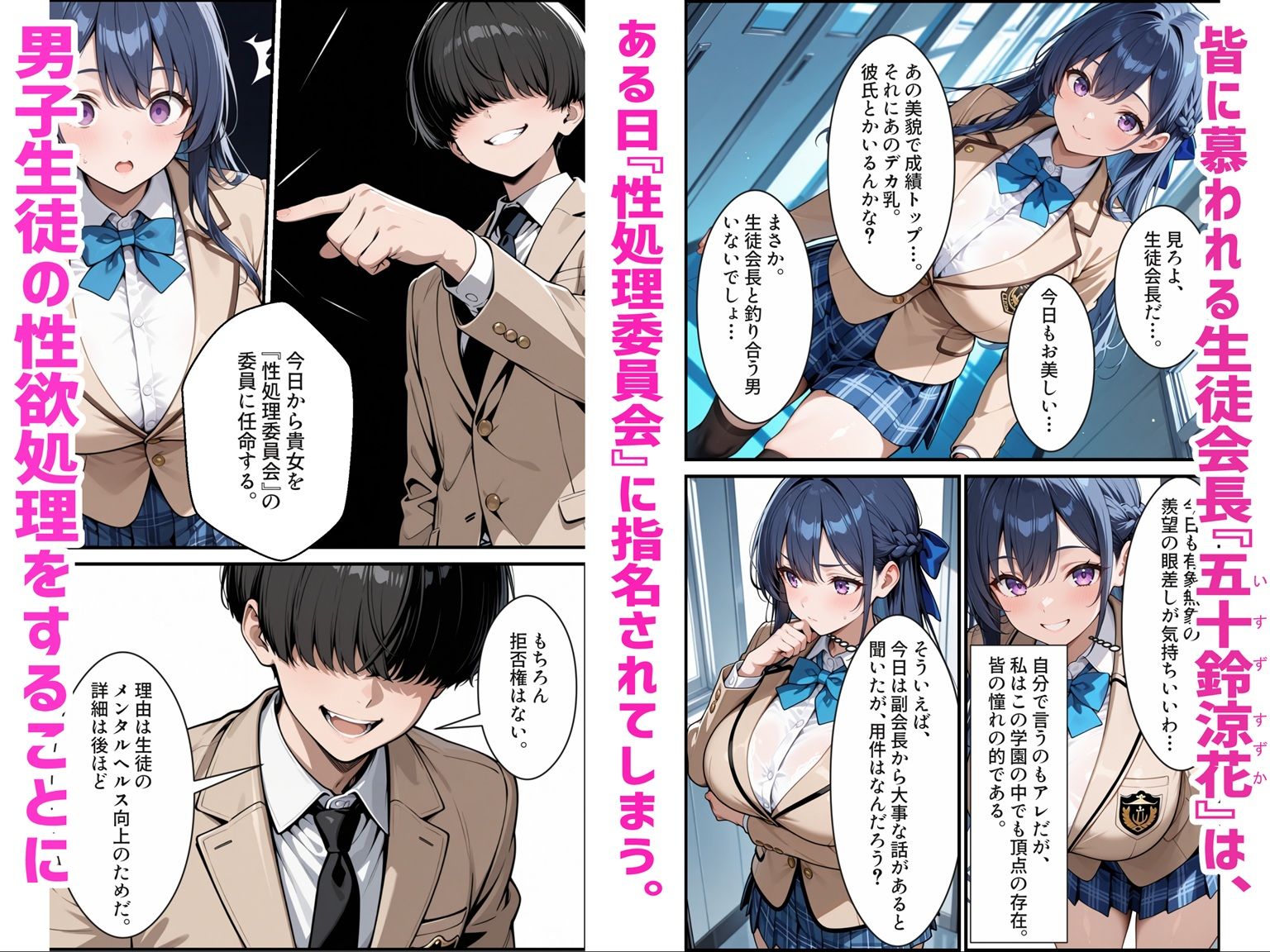 憧れの生徒会長は性処理肉便器 〜完全無欠の生徒会長、性処理委員に堕ちる〜 画像001