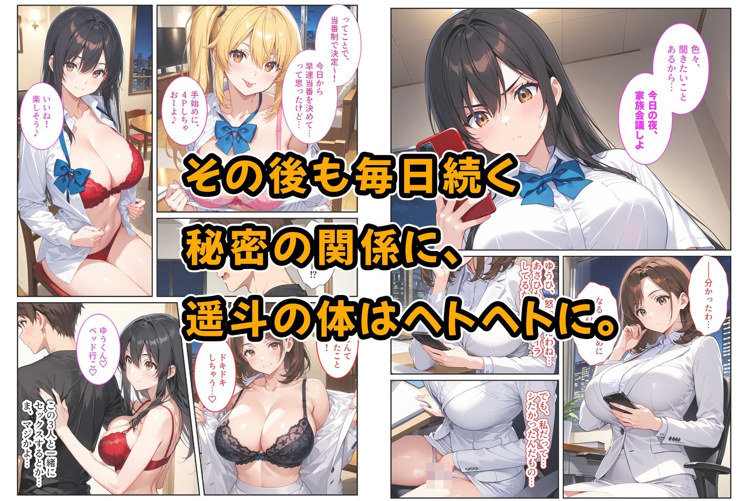 養子になったら爆乳義母と双子義妹に誘惑されて中出しセックスしています！〜母娘ハーレム編〜 画像007