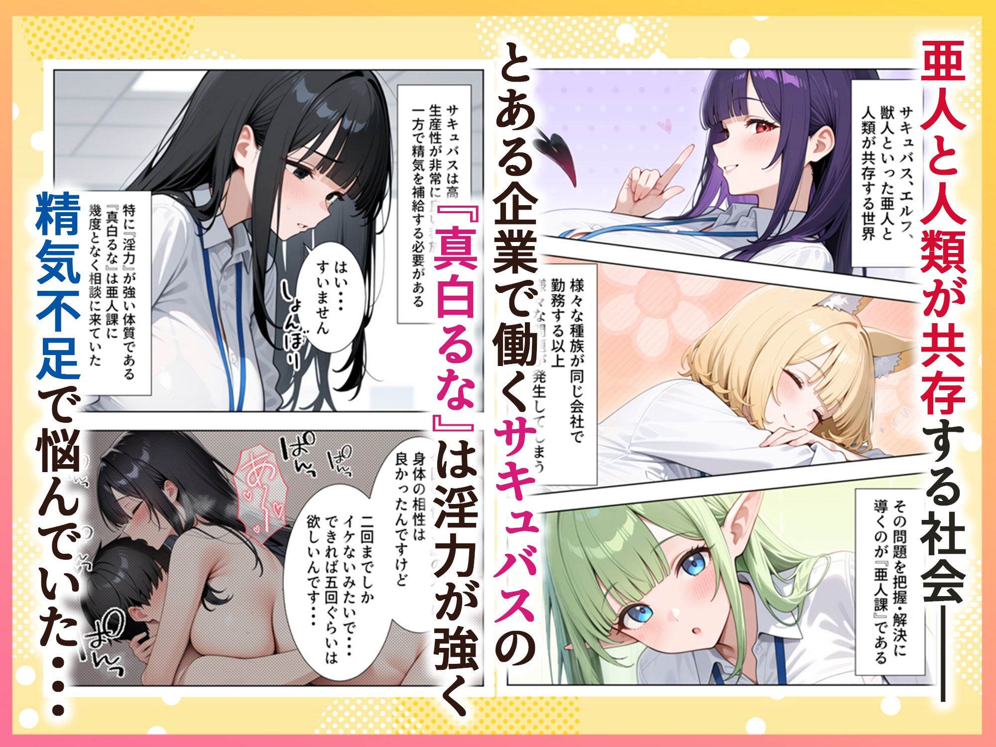 絶倫過ぎた俺が亜人OL美女達の性処理係に任命された話『サキュバス編』 画像001