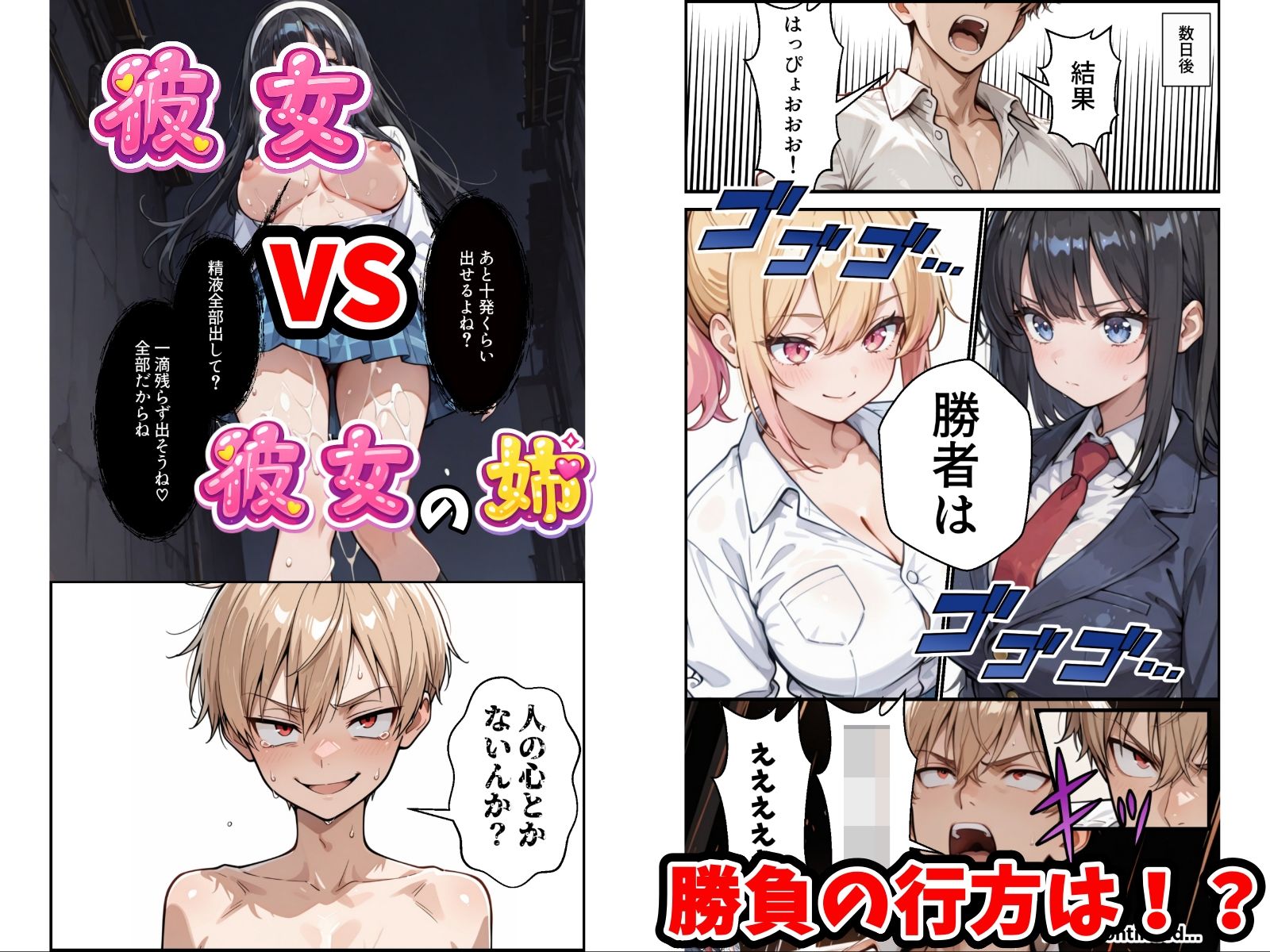 俺の彼女と彼女の姉が全力で搾り取ろうとする話 画像005