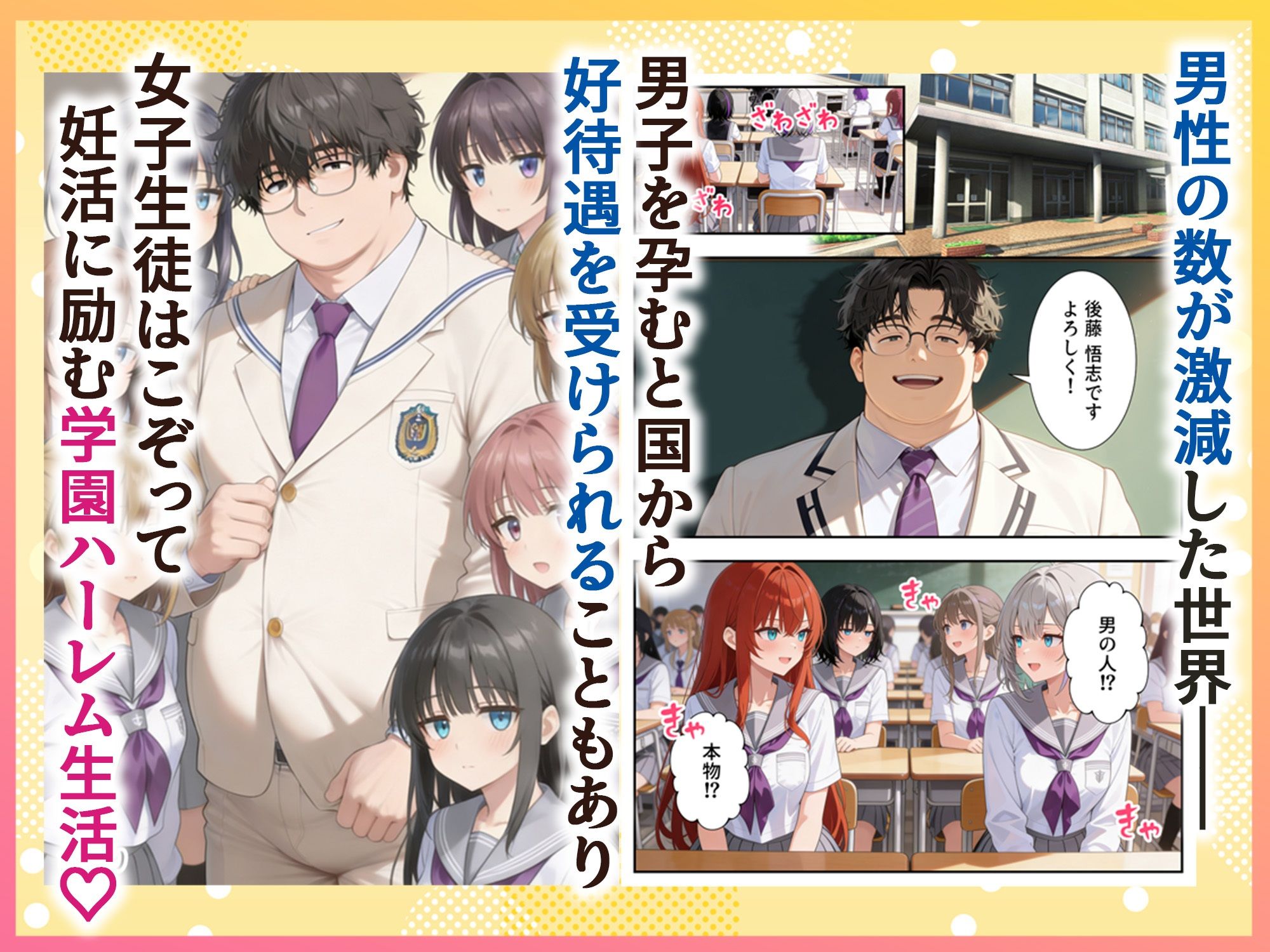 妊活ハーレム学園2 〜イケメンに全部奪われたけど転校したらまたデブス俺がチンポ王に!〜 画像001