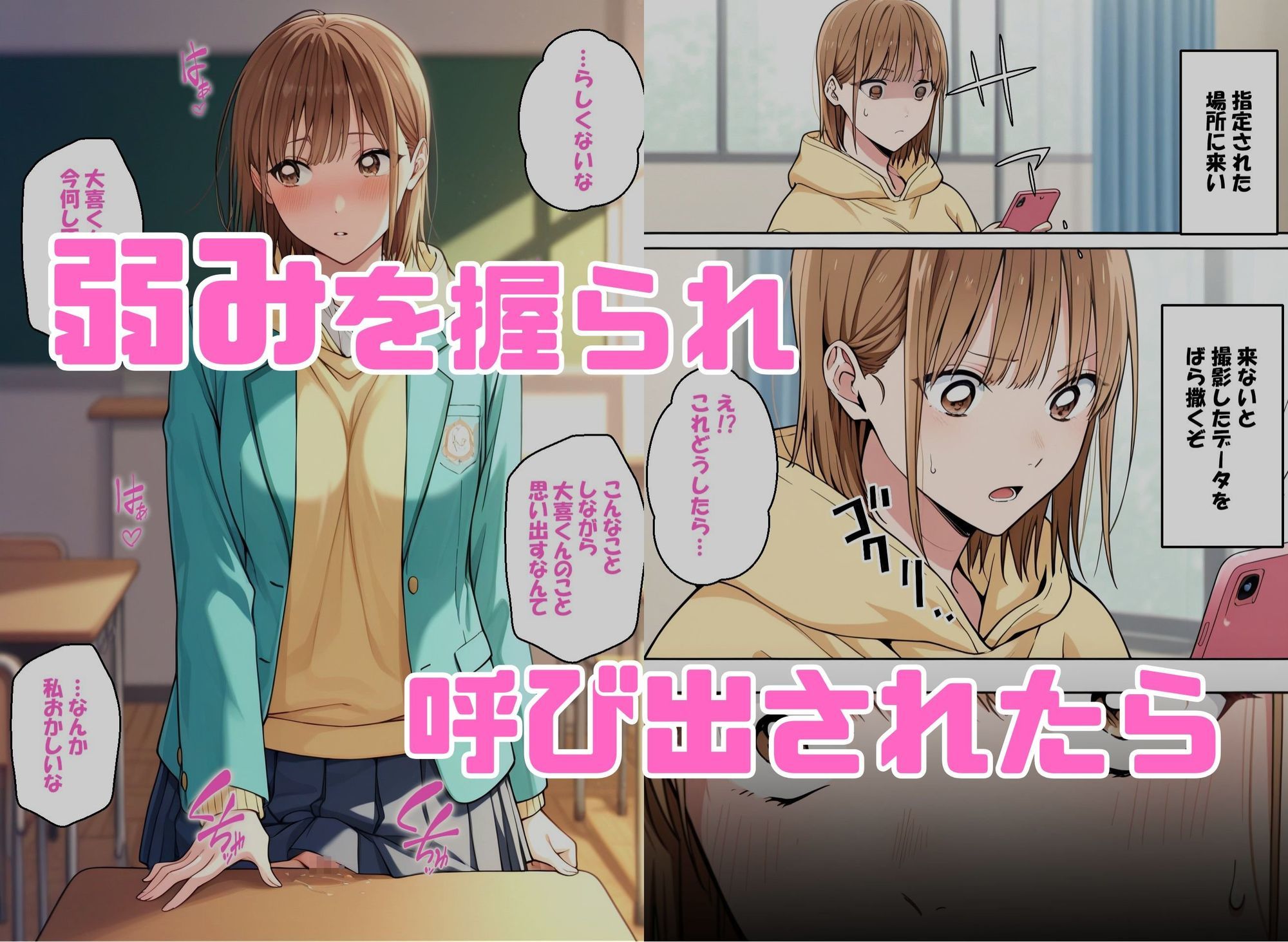 寝取られ女子 弱みをネタに支配された 鹿〇千夏 画像001